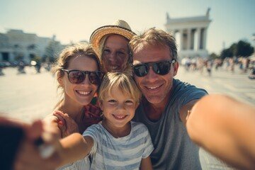 Family at the beach
